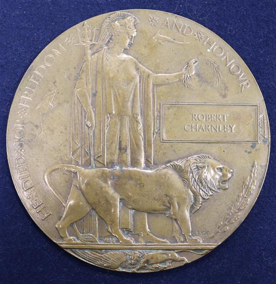 Memorial death plaque